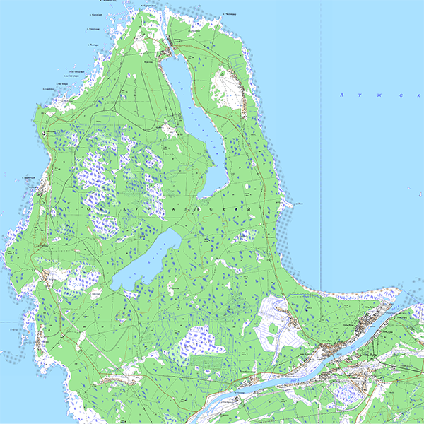 Сойкинский полуостров ленинградская область карта